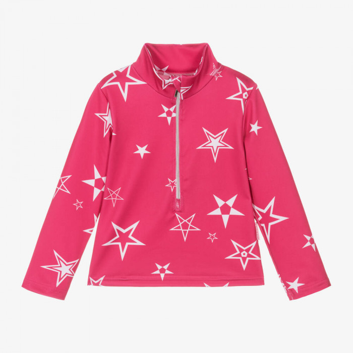 Dievčenské termo tričko na zips ružové PINK STAR/pilguni