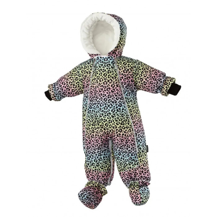 Baby zimná kombinéza a fusak 2v1 MULTICOLOR/pilguni